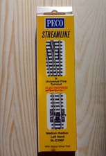 Peco Code 55 Spur N, SL-E396F Handweiche Links, leitendes Herzstück