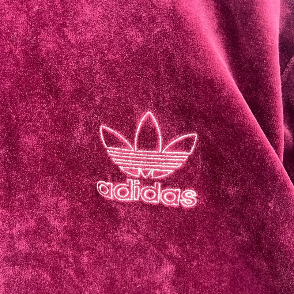 Chaqueta Adidas Para Hombre Pequeña Granate Beckenbauer Terciopelo Camiseta Original Firebird Foto 2 de 4