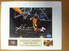Signed Kobe Bryant 5x7 color photo mounted to 8x10 w/coa