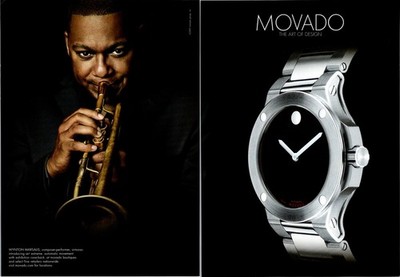 2009   MOVADO WATCH SYNTON MARSALIS print ad   2000s Mens Fashion EA.29
