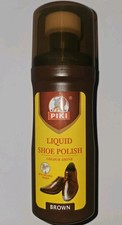 2 Piki Liquid Shoe Polish Color Brown, Gloss Shiny Wax, 60ml Pack Of 2