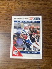 2011 Score Aaron Hernandez #168 Scorecard New England Patriots NFL Football