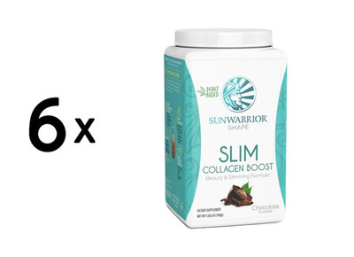 6 x Sunwarrior Slim Collagen Booster (750g) Chocolate (77,78 EUR/kg)