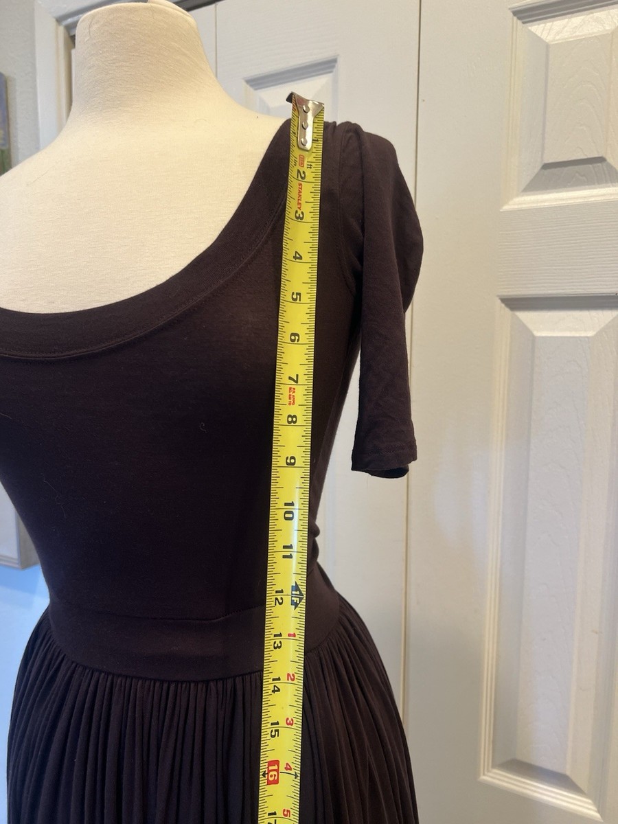 Free People beach jumpsuit~ XS~ Runs Large~ Chocolate Brown- Sexy Scoop Neck View 4
