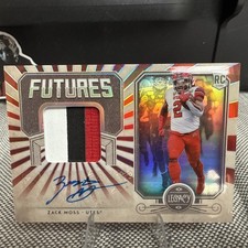 2020 PANINI LEGACY FUTURES PATCH AUTOGRAPHS FPZM ZACK MOSS RUBY 13/100