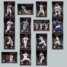 Los Angeles Dodgers Lot 15 Baseball Cards Topps 582 Montgomery Club Foil NM MLB
