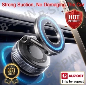 360 Aspirateur pliable puissant magnétique MagSafe Support de support de voiture d'aspiration de téléphone