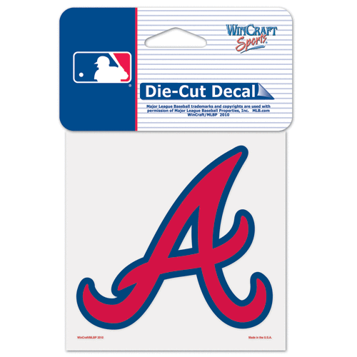 Atlanta Braves Car Window Decal 4 Decal Color - Picture 1 of 1