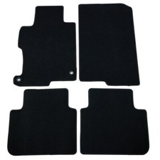 For 13-17 Honda Accord 4dr Black Floor Mats Carpet Nylon Front Rear 4pcs Set For 13-17 Honda Accord 4dr Black Floor Mats Carpet Nylon Front Rear 4pcs Set
