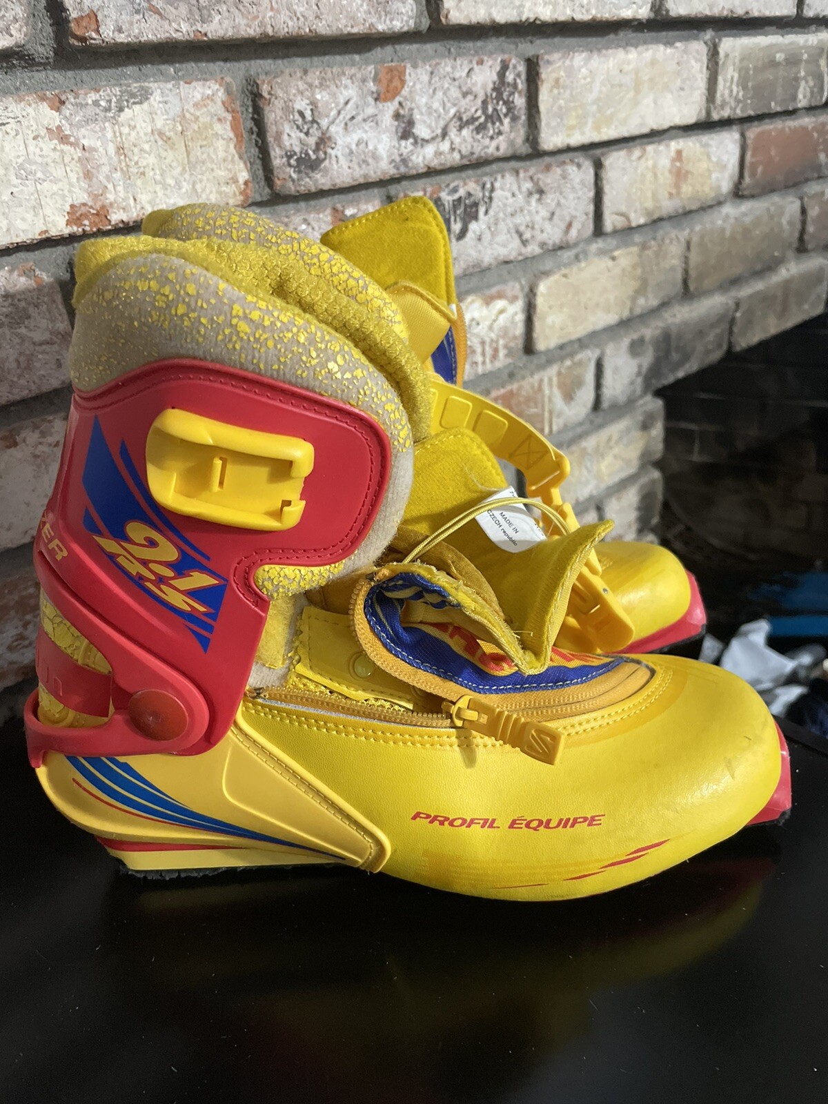 Stivali da cross country Salomon 9.1 RS Energyzer Profil Team taglia US 8 (EU 41 1 3)