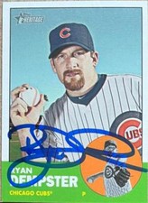Ryan Dempster Autographed 2012 Topps Heritage #309