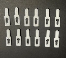 70's-90's Cadillac Deville-Fleetwood-Brougham Hood Spear Trim Retainer Clips x12