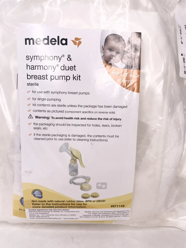 Medela SYMPHONY & HARMONY DUET BREAST PUMP KIT 67114S - Image 2 of 2