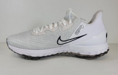 Nike Air Zoom Infinity Tour Flyknit White Black Golf Shoes  display picture 3