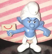 2013 The Smurfs 2 McDonalds Happy Meal Toy - Grouchy