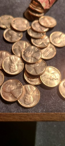 5 Rolls! 1973 S Gem BU Lincoln Cent Rolls! Brilliant Red! Rewrapped.