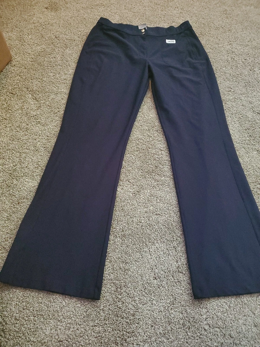 Rare* Nike Dri-Fit Women's Blue Navy Athletic work Pants Size 12/14 Stretch