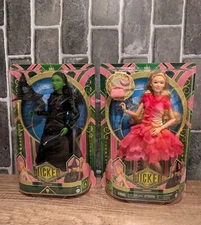 Mattel WICKED Movie 🩷 Glinda & Elphaba 💚 Dolls URL MISPRINT ERROR Set Of 2 T13