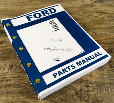 #ad #ad Ford 1100 1200 1300 1500 1700 1900 Tractor Parts Assembly Manual Catalog $42.97