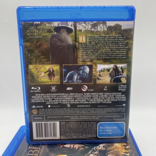 The Hobbit Trilogy Blu Ray B Bundle 2 Disc Versions Free Fast Tracked Postage - Picture 3 of 13