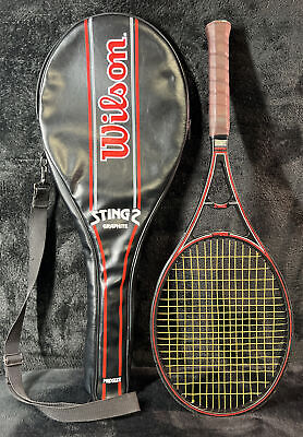 WILSON STING 2 MIDSIZE GRAPHITE TENNIS RACQUET 4 1/4 WILSON STING 2 MIDSIZE GRAPHITE TENNIS RACQUET 4 1/4