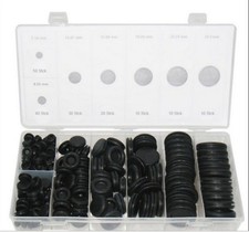 170Pcs Rubber Hole Plug Grommet Firewall Electrical Wire Gasket Assortment Set