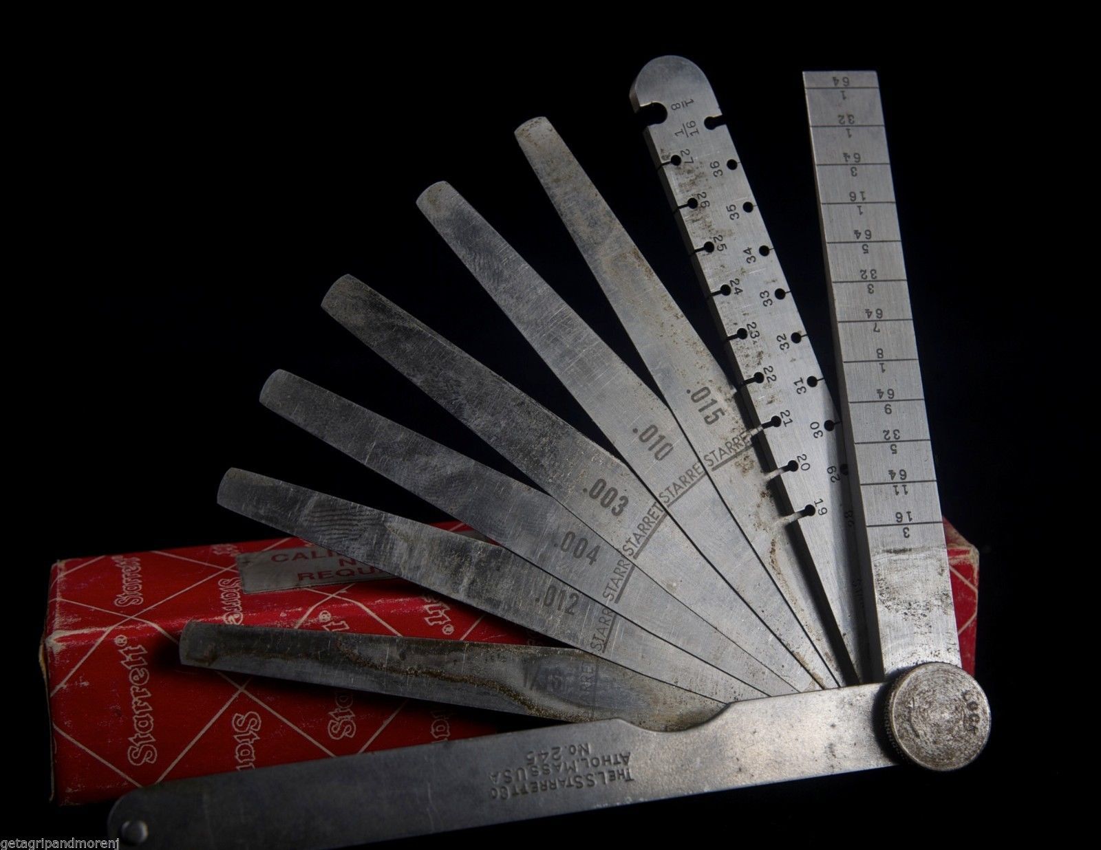 STARRETT No. 245 Engineers Combination Taper Wire Thickness Gage