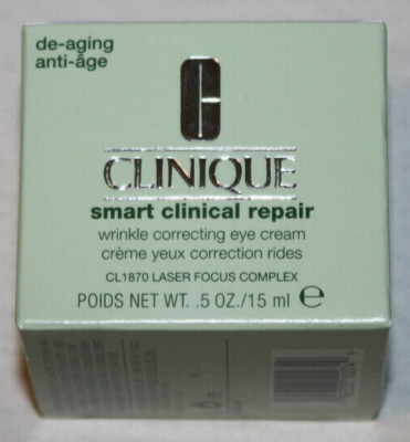 Clinique Smart Clinical Repair Anti-Aging Wrinkle Correcting Eye Cream .5oz NEW