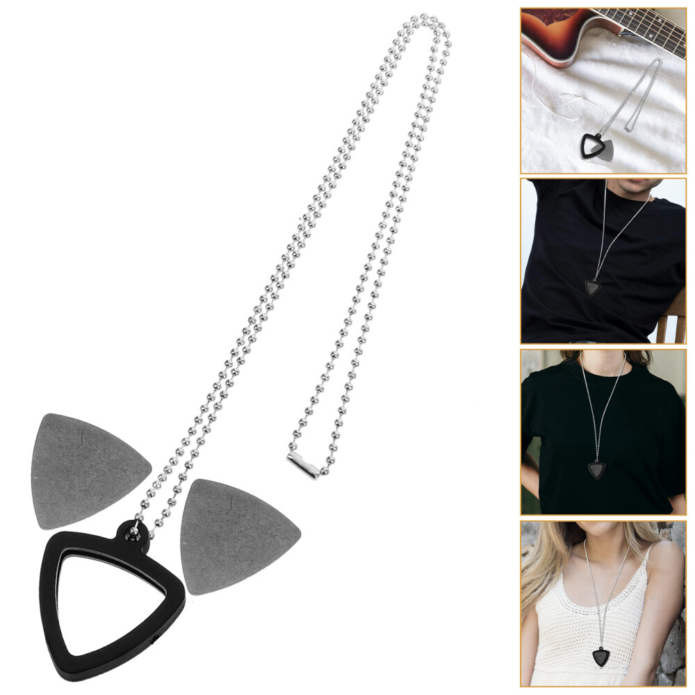 Guitar Plectrum Holder Parts Rack Ring Stand Gothic Necklace
