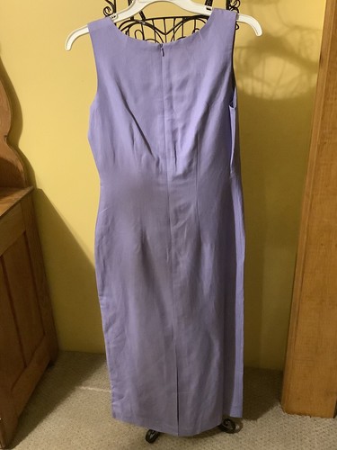 Coldwater Creek 2pc Jacket Dress Purple Linen Blend sz 6 NWT - Picture 6 of 7