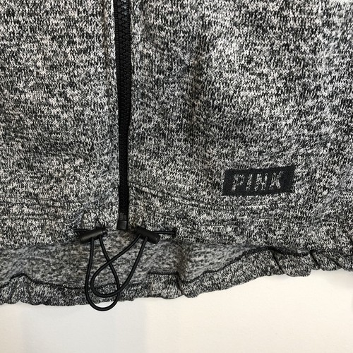 Victoria’s Secret PINK Sweatshirt Jacket Women’s Fleece Sherpa Zip Up Gray Large - Picture 3 of 7