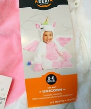 Infant Unicorn Halloween Costume Hyde and Eek Boutique Plus Baby Sz 0-6 mo