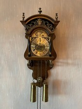 WUBA Warmink Wanduhr Pendeluhr mit Mondphase und Glockenwerk