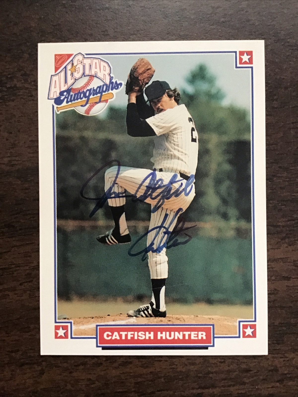 1993 NABISCO ALLSTAR Catfish Hunter Autograph/Certificate Authenticity