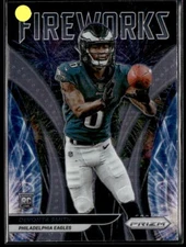2021 Panini Prizm #F-12 DeVonta Smith Fireworks