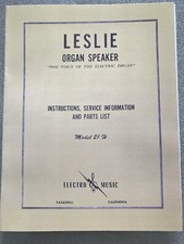 Service Manual Leslie Speaker Model 21H
