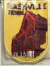 NASHVILLE Patch Ryman Auditorium In Nashville Vintage 1970's Voyager Originals