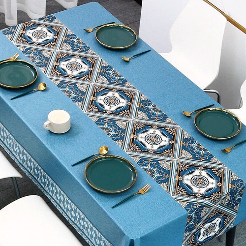 Nordic Style Tablecloth Geometric Waterproof Table Cover Rectangular Table Cloth - Picture 18 of 35
