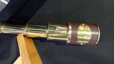 BRASS TELESCOPE WITH WOODEN BOX VICTORIAN MARINE SPYGLASS LOT OF 10 UNIT