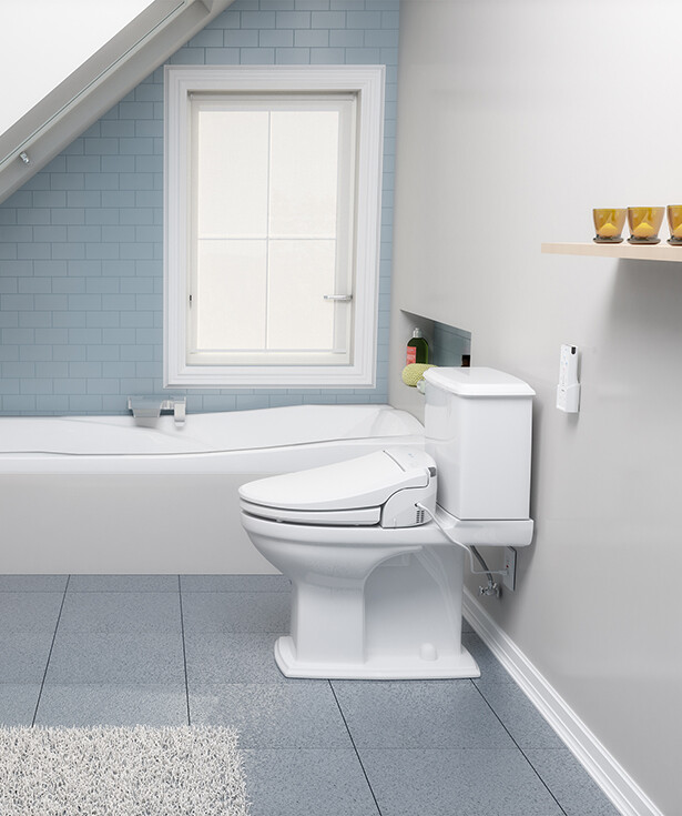 Brondell ROUND CL950 Electric Remote Bidet Toilet Seat White Open Box