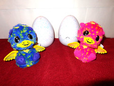 2 VINTAGE TALKING  MOVING 6 in HATCHIMALS  EGGS - GOOD CONDITION - L 206