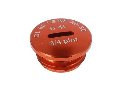 Verschlussschraube, Aluminium Orange eloxiert (Öleinfüllöffnung), ohne O-Ring