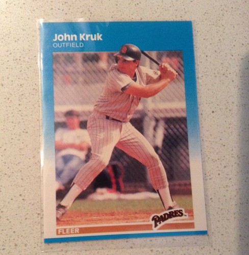 1987 Fleer 420 John Kruk Padres NM MT RC Rookie Card EBay