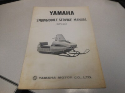 Yamaha Factory Snowmobile Service Manual SW433E