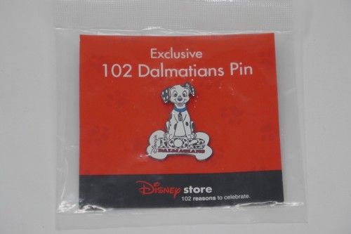 迪斯尼商店独家102 斑点狗domino 与骨骼针密封 Ebay