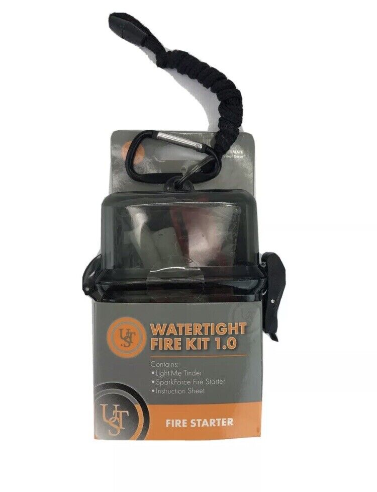 UST Watertight Fire Kit 1.0 SKT0002-02 SparkForce Fire Starter Light Me Tinder