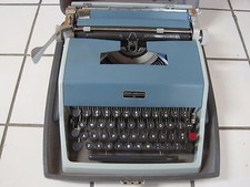 Vintage Olivetti Underwood Model 21 Typewriter w/ Hard Case - Very Clean Warrant thumbnail
