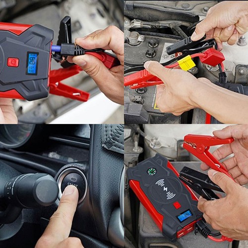 99800mah KFZ Auto Starthilfe Car Jump Starter 12v Ladegerät Booster Powerbank - Bild 12 von 13