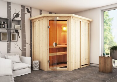 Sauna Saunakabine Heimsauna Innensauna Carin verschiedene Varianten Karibu