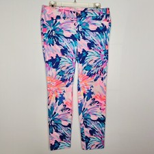 Lilly Pulitzer Off Tropic Kelly Skinny Ankle Pant Size 4 Stretch